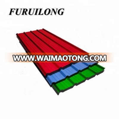 China Factory Outlet long span PPGI color coated corrugated roofing sheet for Southeast Asian and African market